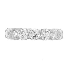 Peter Suchy 4.95 Carat Diamond Platinum Eternity Wedding Band Ring
