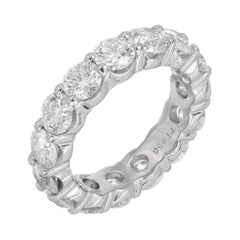 Alliance d'éternité Peter Suchy en platine et diamants de 4,95 carats