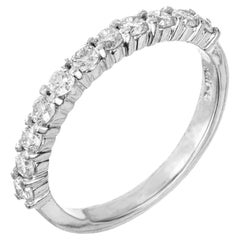 Peter Suchy .50 Carat Round Diamond Platinum Wedding Band Ring