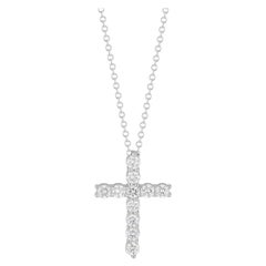 Cruz de platino con diamantes Peter Suchy de 0,53 quilates