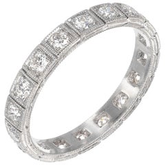 Peter Suchy .54 Carat Diamond Platinum Eternity Wedding Band Ring