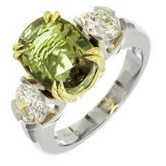 Peter Suchy 5.40 Carat Natural Alexandrite Diamond Platinum Gold Engagement Ring