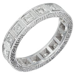 Peter Suchy .55 Carat Diamond White Gold Eternity Wedding Band Ring