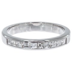 Hochzeitsring aus Platin mit 0,60 Karat Diamanten von Peter Suchy
