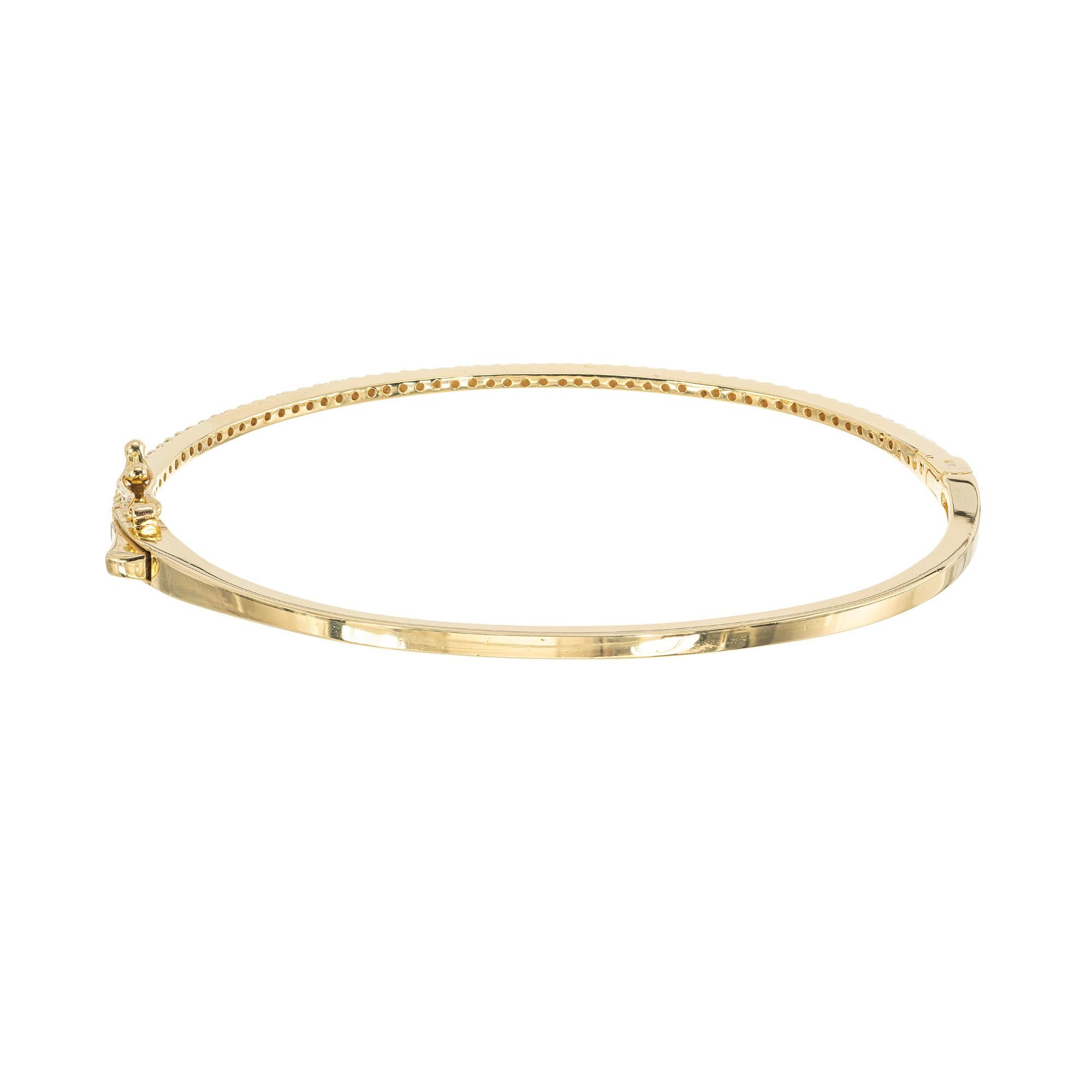 Peter Suchy - Bracelet en or orné de diamants ronds de taille brillante de 0,60 carat en vente 1