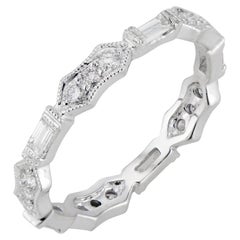 Peter Suchy .60 Diamond Platinum Wedding Band Ring