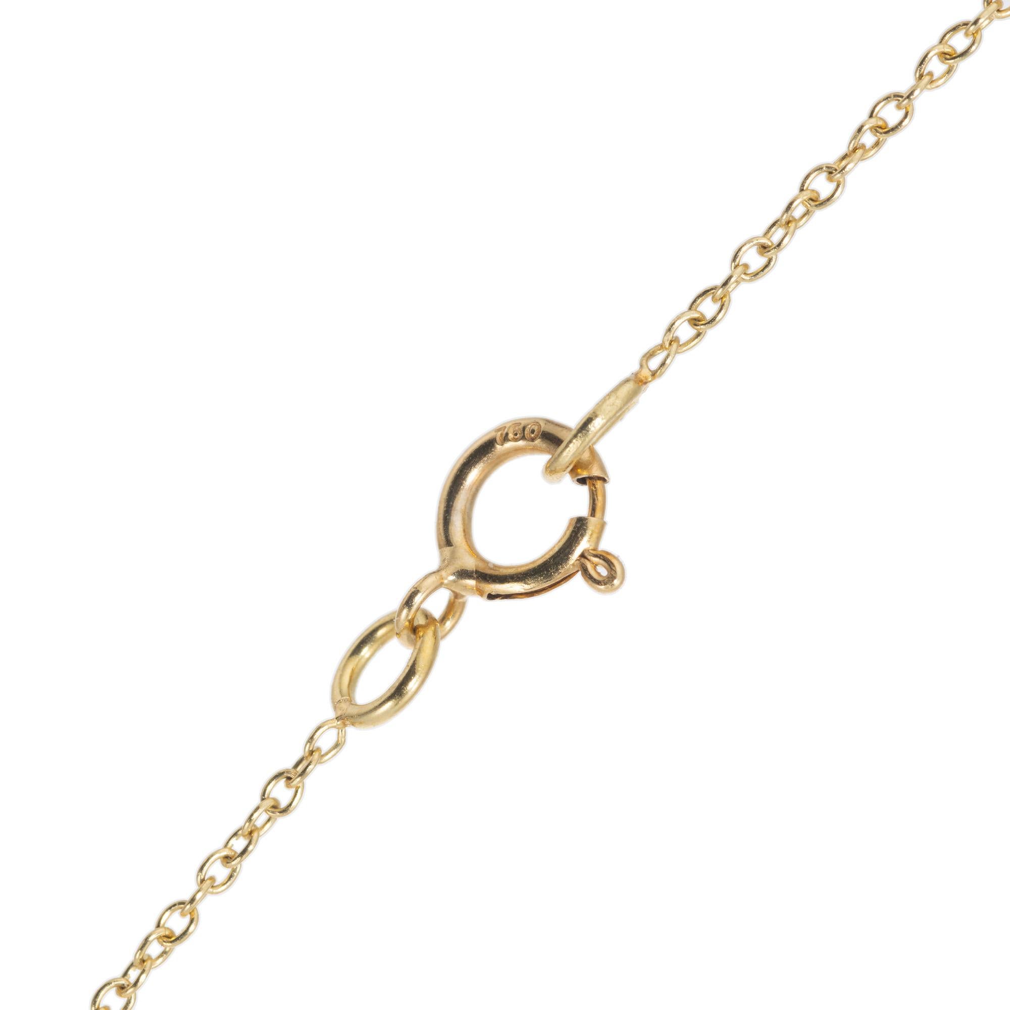 Peter Suchy 6.50 Carat Tourmaline Diamond Yellow Gold Pendant Necklace  For Sale 2