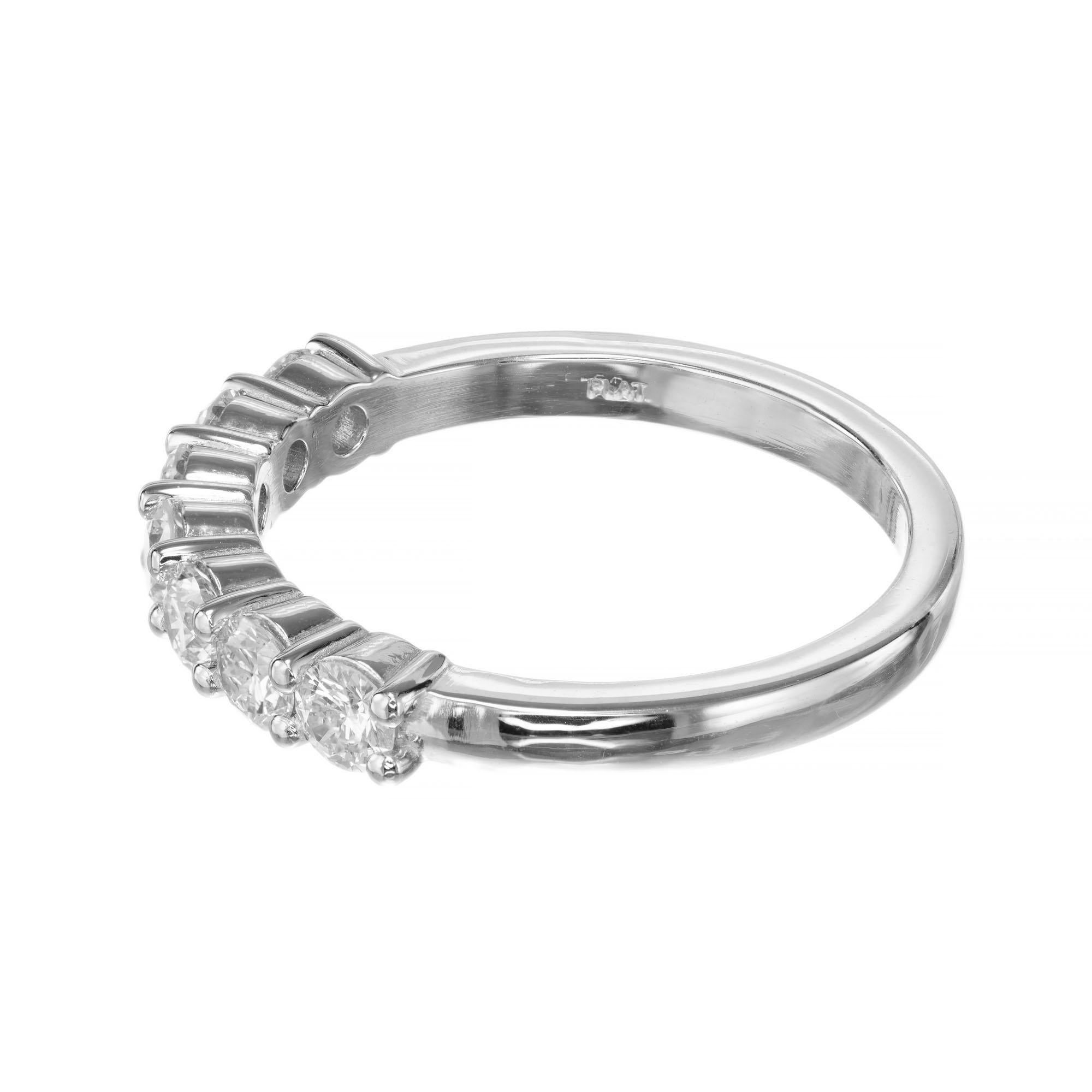 Hochzeitsring aus Platin mit 0,74 Karat Diamant von Peter Suchy im Zustand „Neu“ im Angebot in Stamford, CT