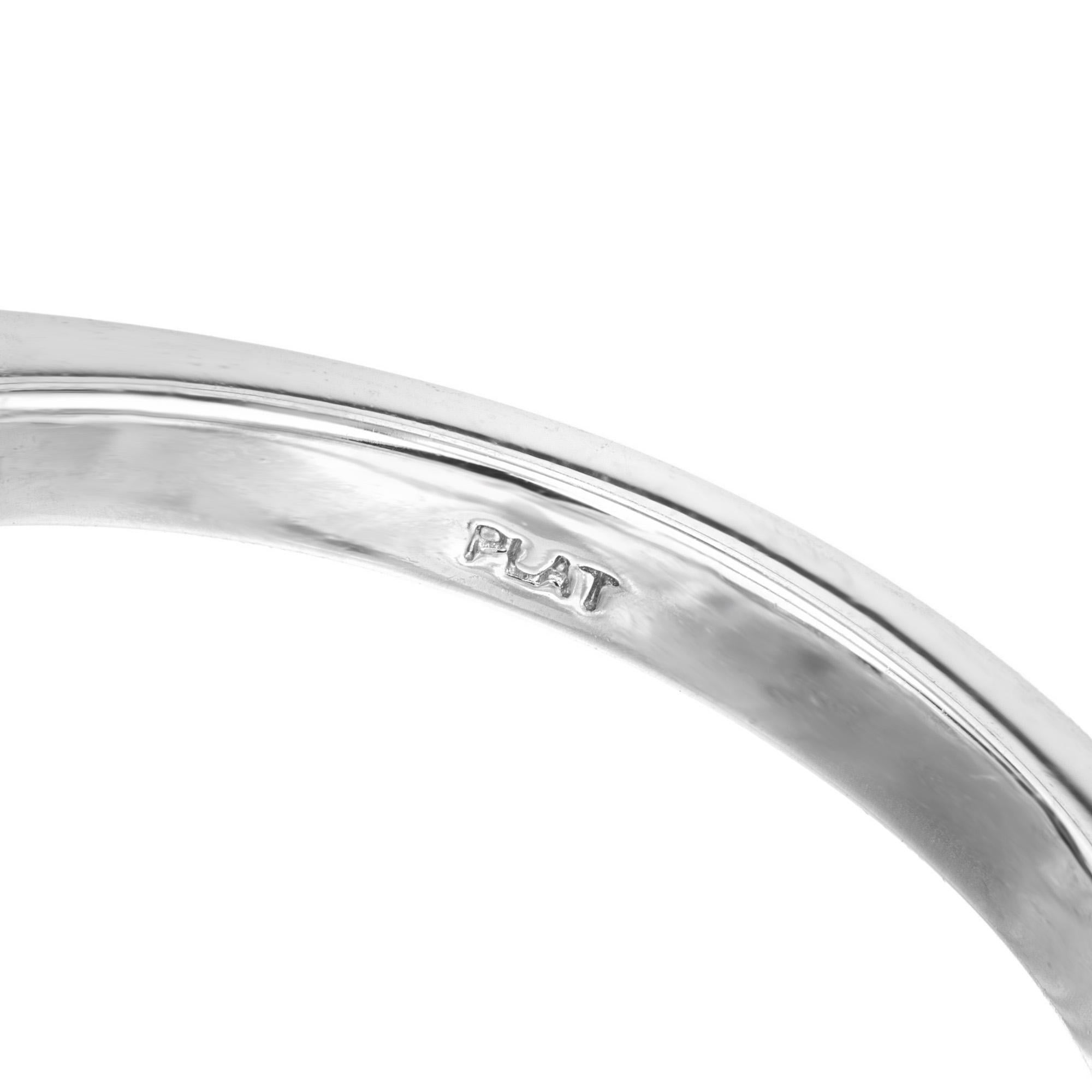  Peter Suchy 7.44 Carat Aqua Diamond Platinum Three-Stone Engagement Ring For Sale 1