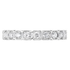 Peter Suchy .75 Carat 15 Diamond Platinum Wedding Band Ring