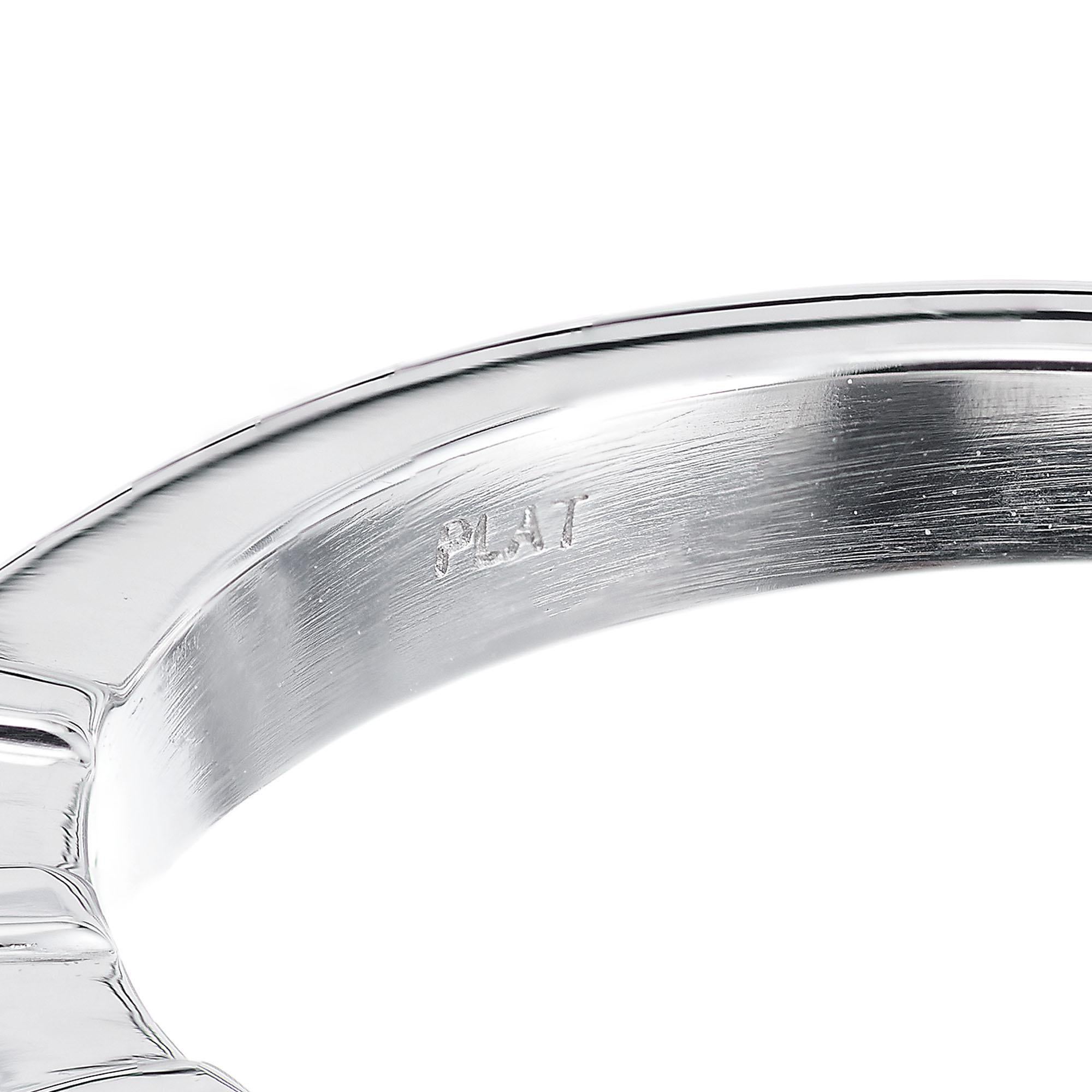 Women's Peter Suchy .76 Carat 5 Diamond Platinum Wedding Band Ring For Sale