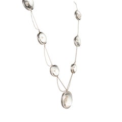 Peter Suchy 85.00 Carat Quartz Crystal Multi-Strand White Gold Pendant Necklace