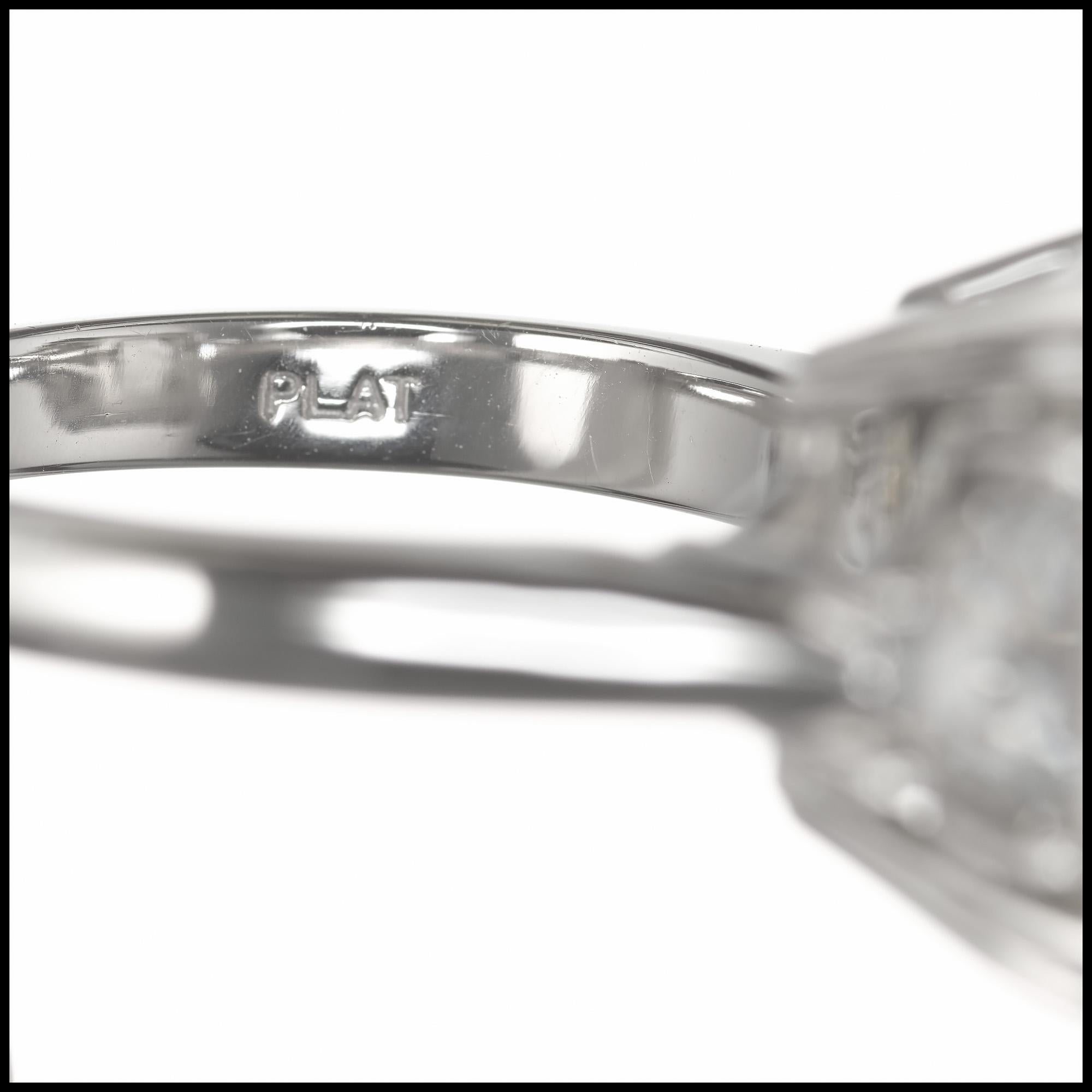 Peter Suchy 8.76 Carat Natural Yellow Sapphire Diamond Platinum Engagement Ring 2