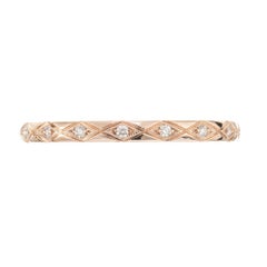 Peter Suchy .9 Carat Diamond Rose Gold Eternity Wedding Band Ring