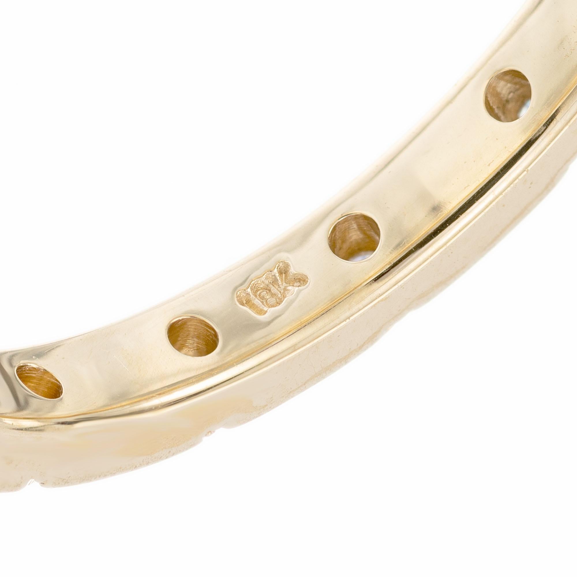 Peter Suchy .9 Karat Diamant Gelbgold Eternity Band Ring (Rundschliff) im Angebot