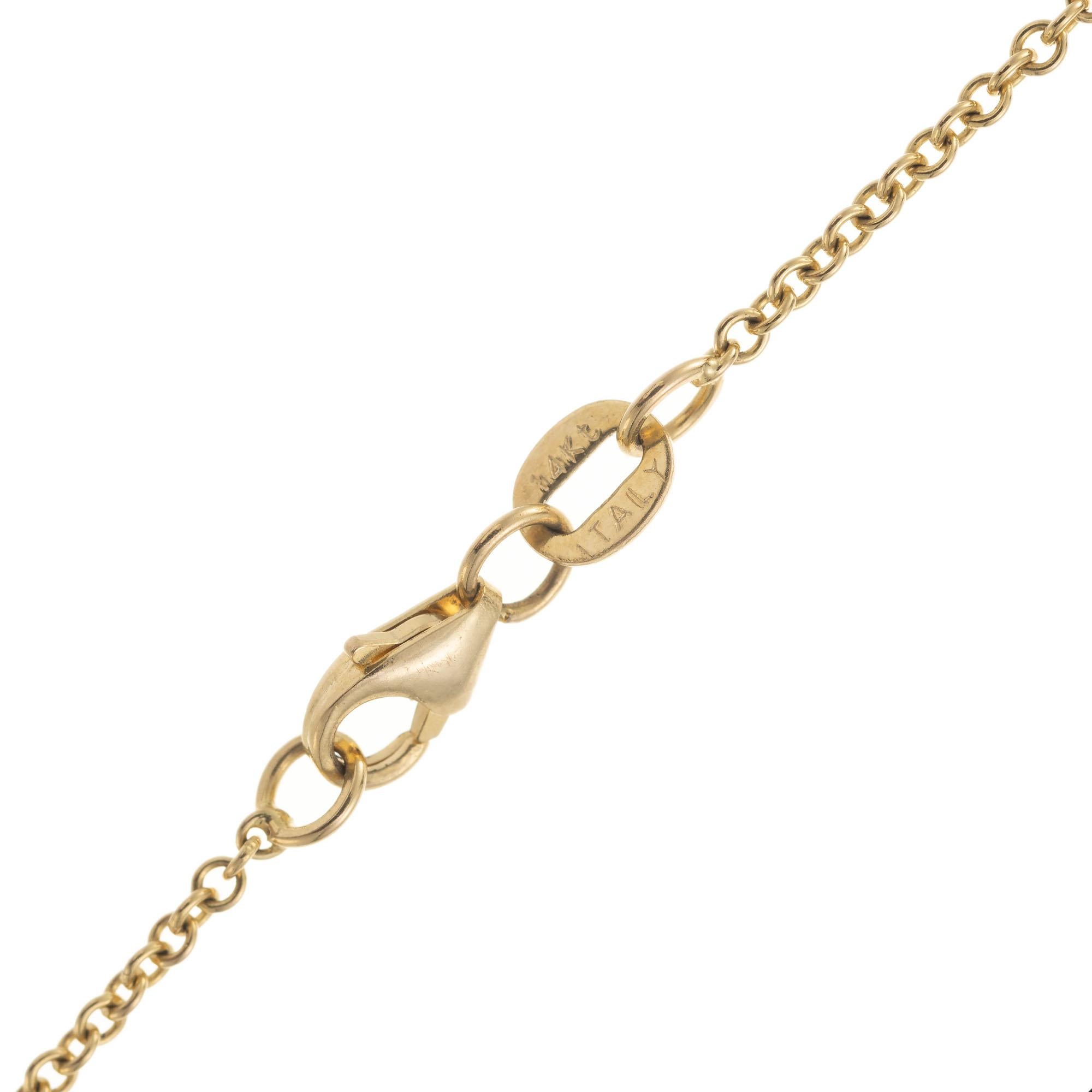 Peter Suchy, Halskette mit AGL-zertifiziertem 13,62 Opal und Diamant in Gelbgold im Angebot 2