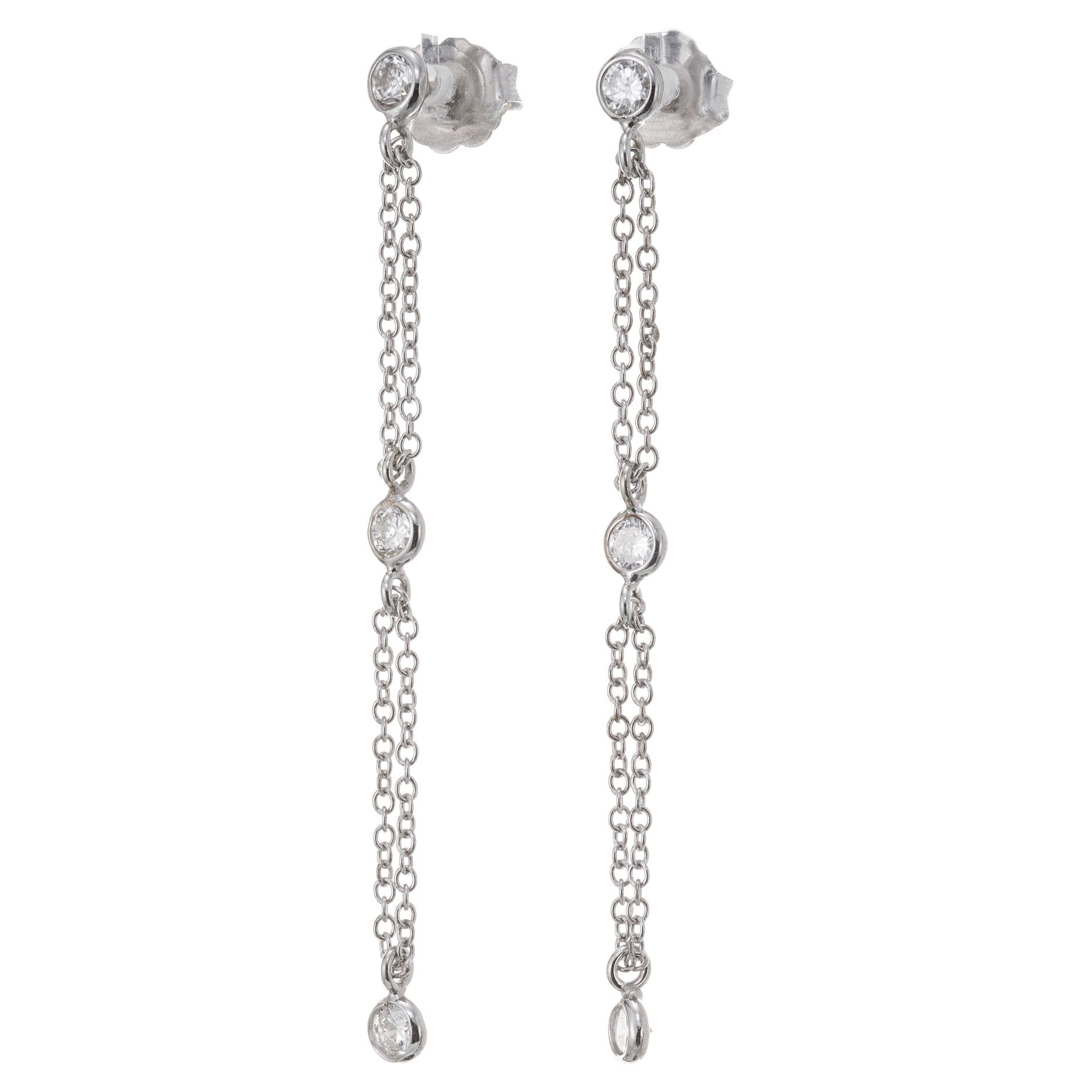 Diamant-Gold-Tropfen-Ohrringe von Peter Suchy