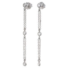 Peter Suchy Diamond Gold Dangle Drop Earrings