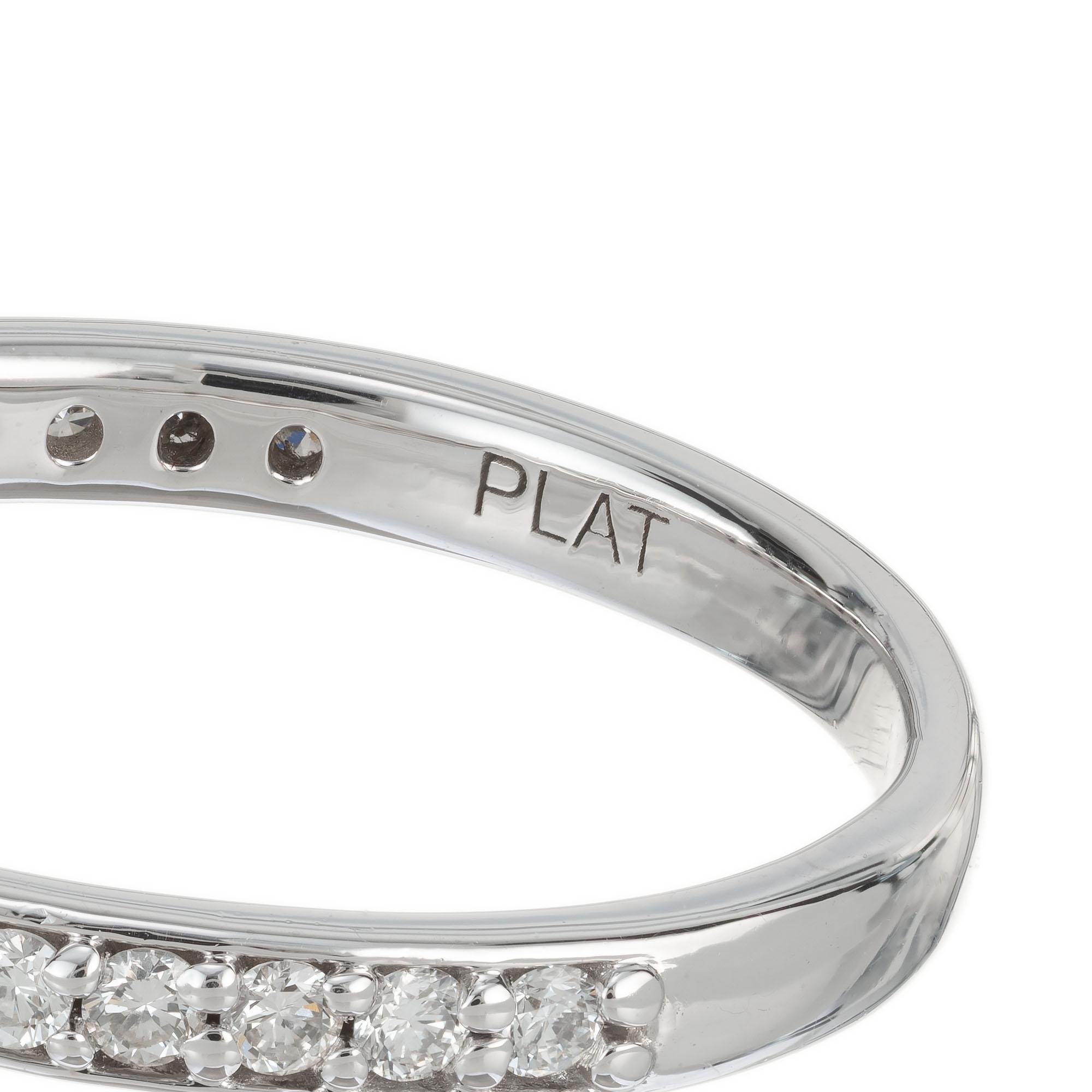 Bague de fiançailles Peter Suchy en platine avec diamant certifié EGL de 1,19 carat Pour femmes en vente