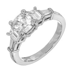 Peter Suchy EGL Certified 1.20 Carat Diamond Platinum Engagement Ring
