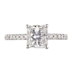 Peter Suchy EGL Certified 1.61 Carat Diamond Platinum Engagement Ring