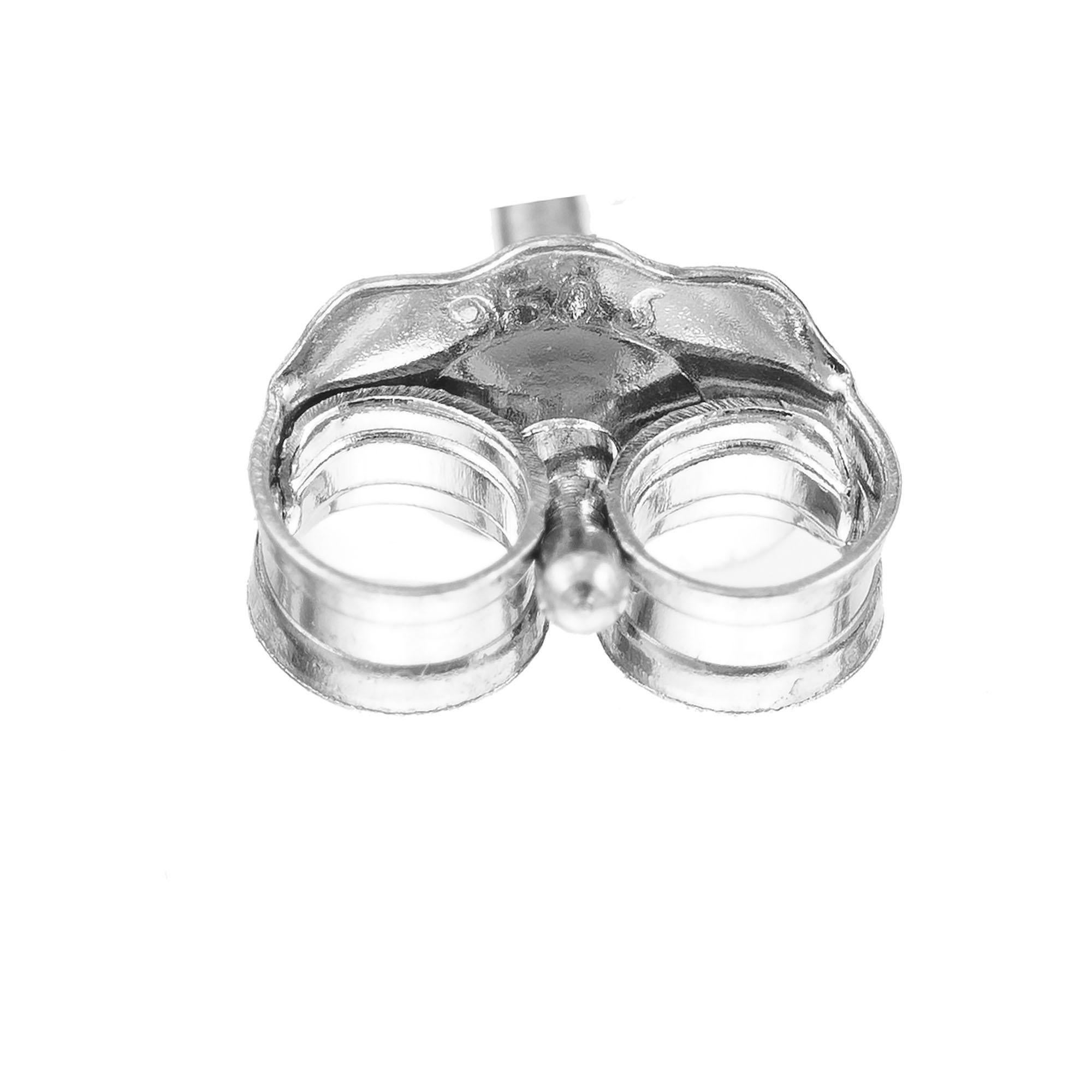 Women's Peter Suchy EGL Certified 1.73 Carat Diamond Platinum Stud Earrings