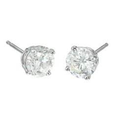 Orecchini con diamante in platino da 1.81 carati certificati EGL di Peter Suchy