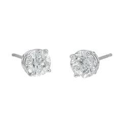 Peter Suchy Pendientes de platino con diamante certificado EGL de 1.87 quilates