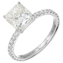 Peter Suchy EGL Certified 2.24 Carat Diamond White Gold Engagement Ring