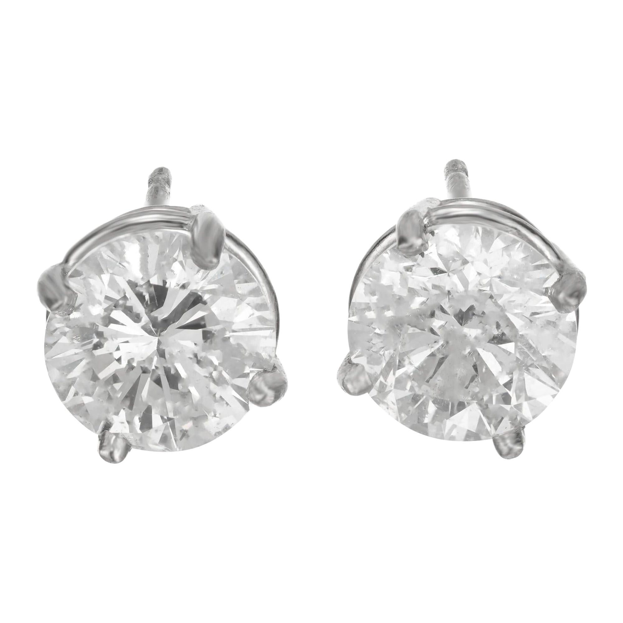 Ohrstecker aus Platin mit EGL-zertifiziertem 2,29 Karat Diamanten von Peter Suchy