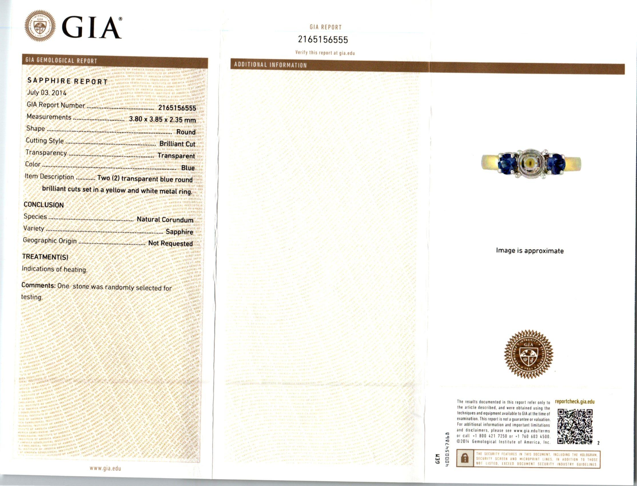 Peter Suchy EGL Certified .81 Carat Diamond Sapphire Platinum Engagement Ring 3
