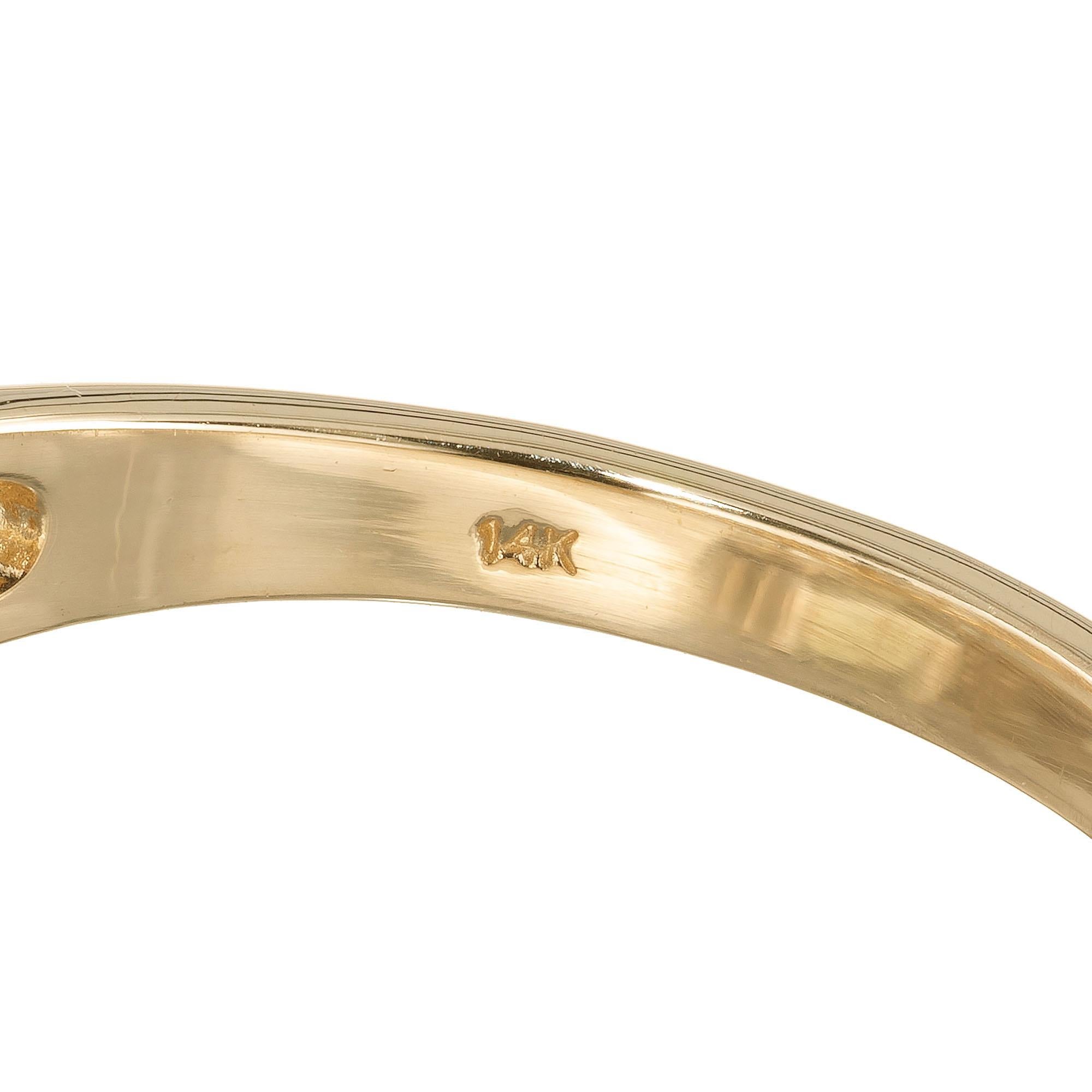  Peter Suchy Bague de fiançailles en or jaune certifiée EGL avec un diamant de 0,92 carat Pour femmes 