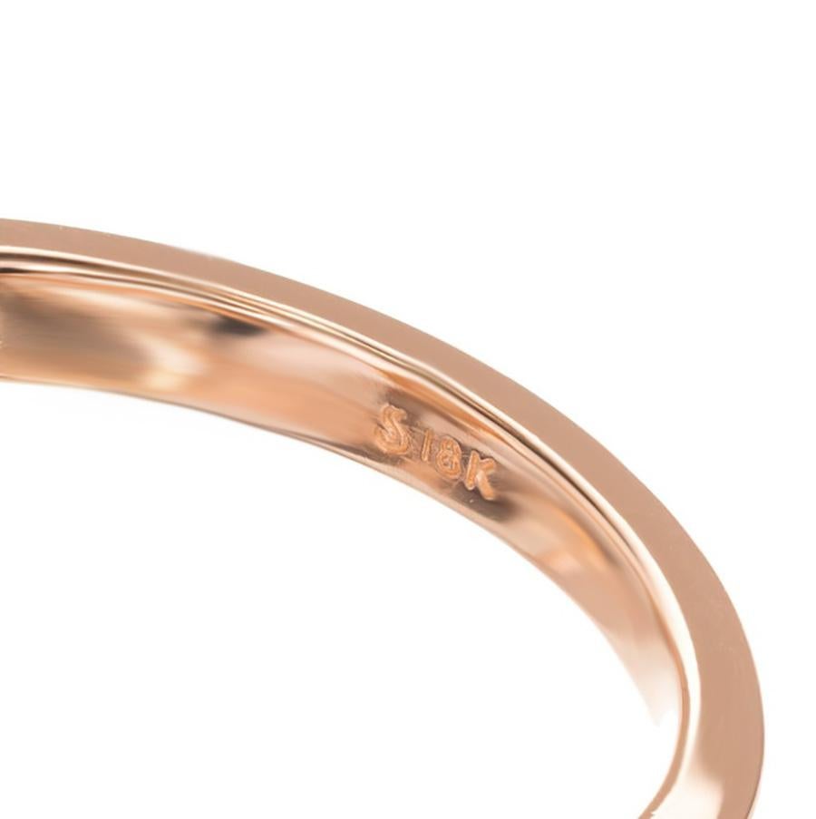 Peter Suchy Anello di fidanzamento in oro rosa con diamante aureolato da 0,96 carati in vendita 1