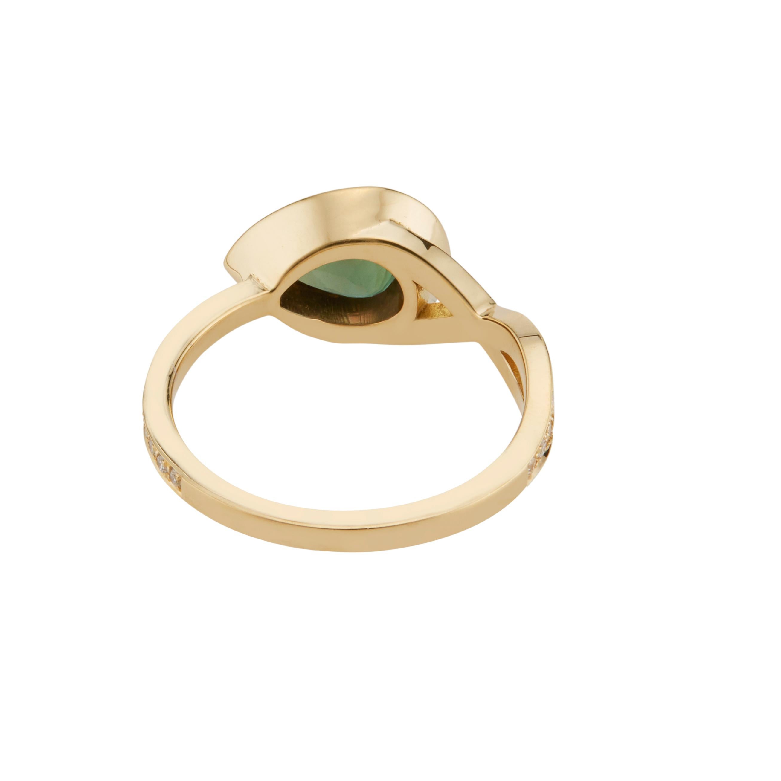 Peter Suchy GIA 1.00 Carat Alexandrite Diamond Halo Yellow Gold Engagement Ring For Sale 1