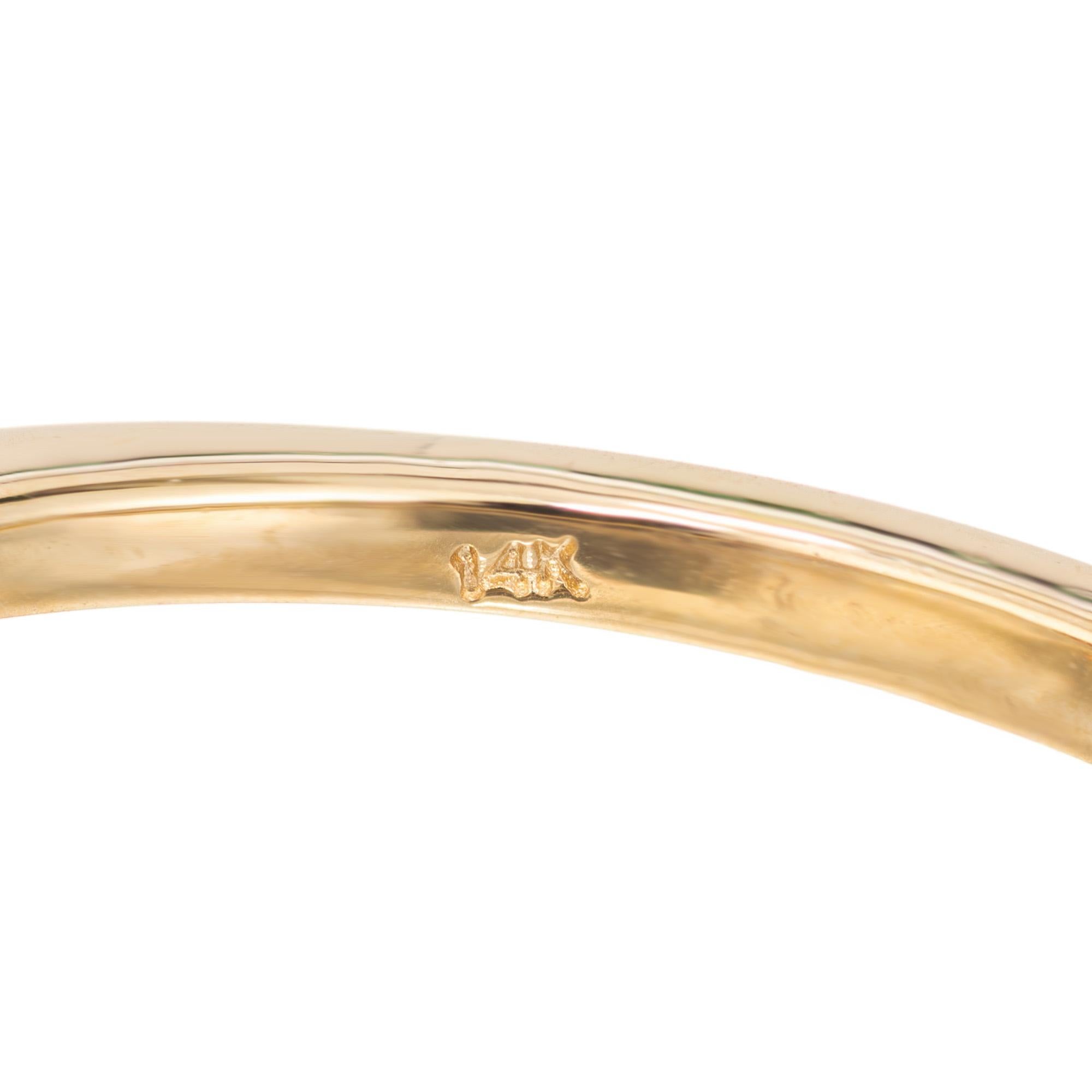 Peter Suchy, bague de fiançailles solitaire en or jaune avec diamant ovale de 1,04 carat certifié GIA en vente 3