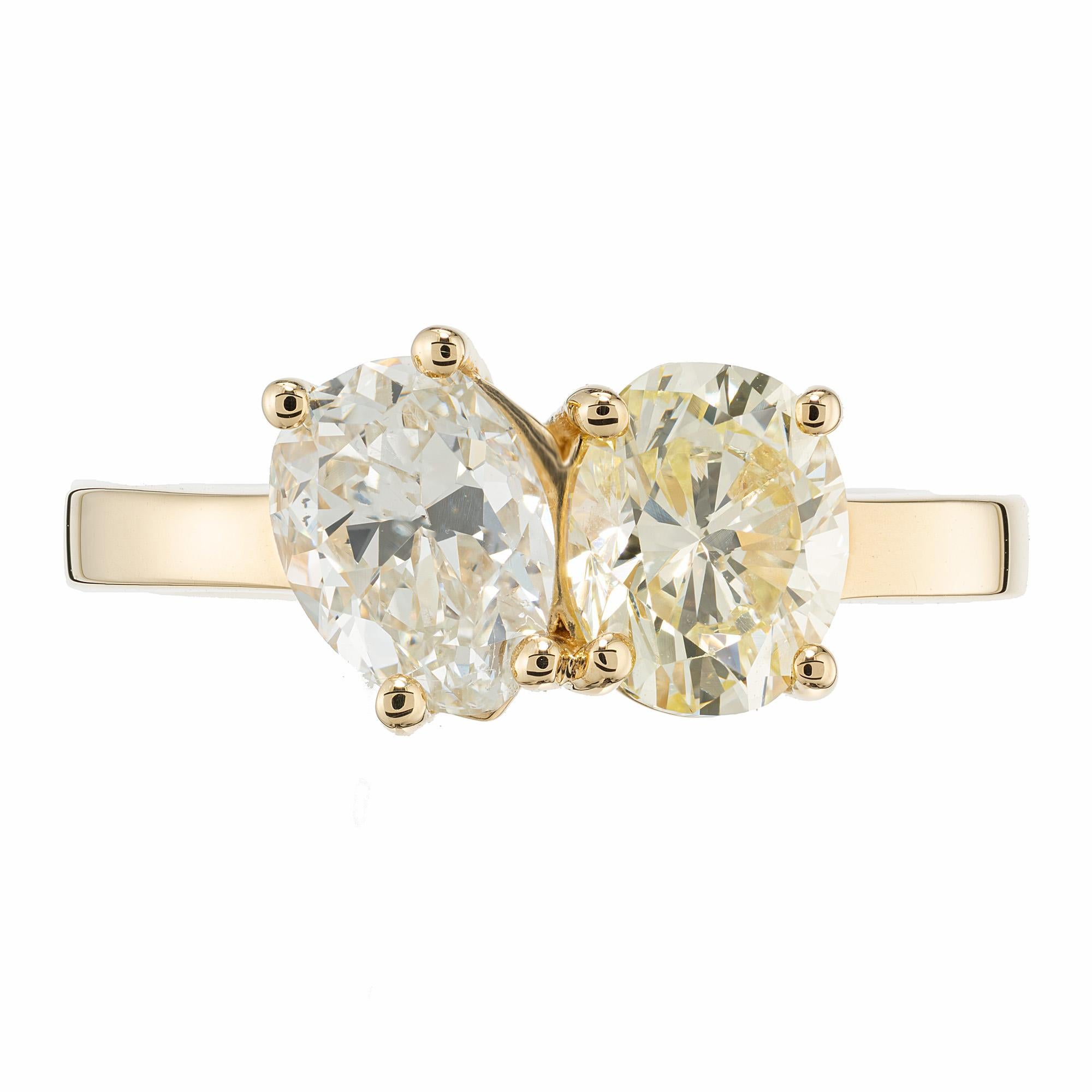 Crafted to perfection in the Peter Suchy Workshop, this double diamond Toe et Moi 