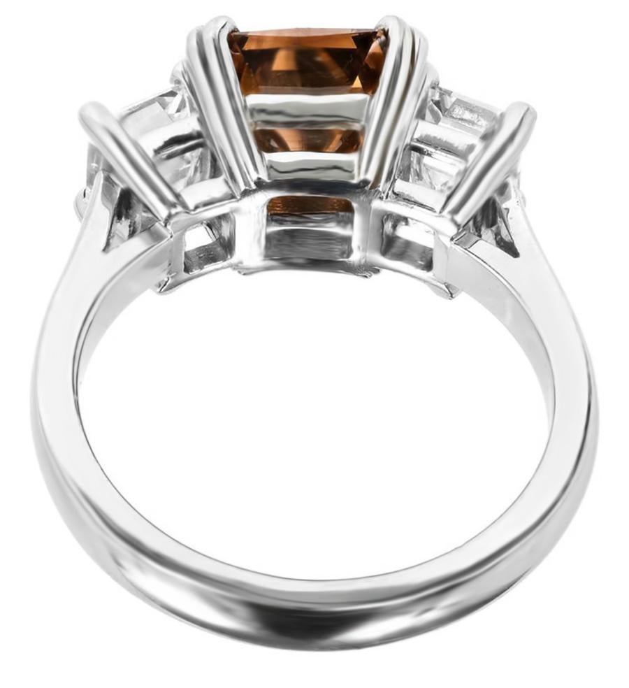 brown stone engagement ring