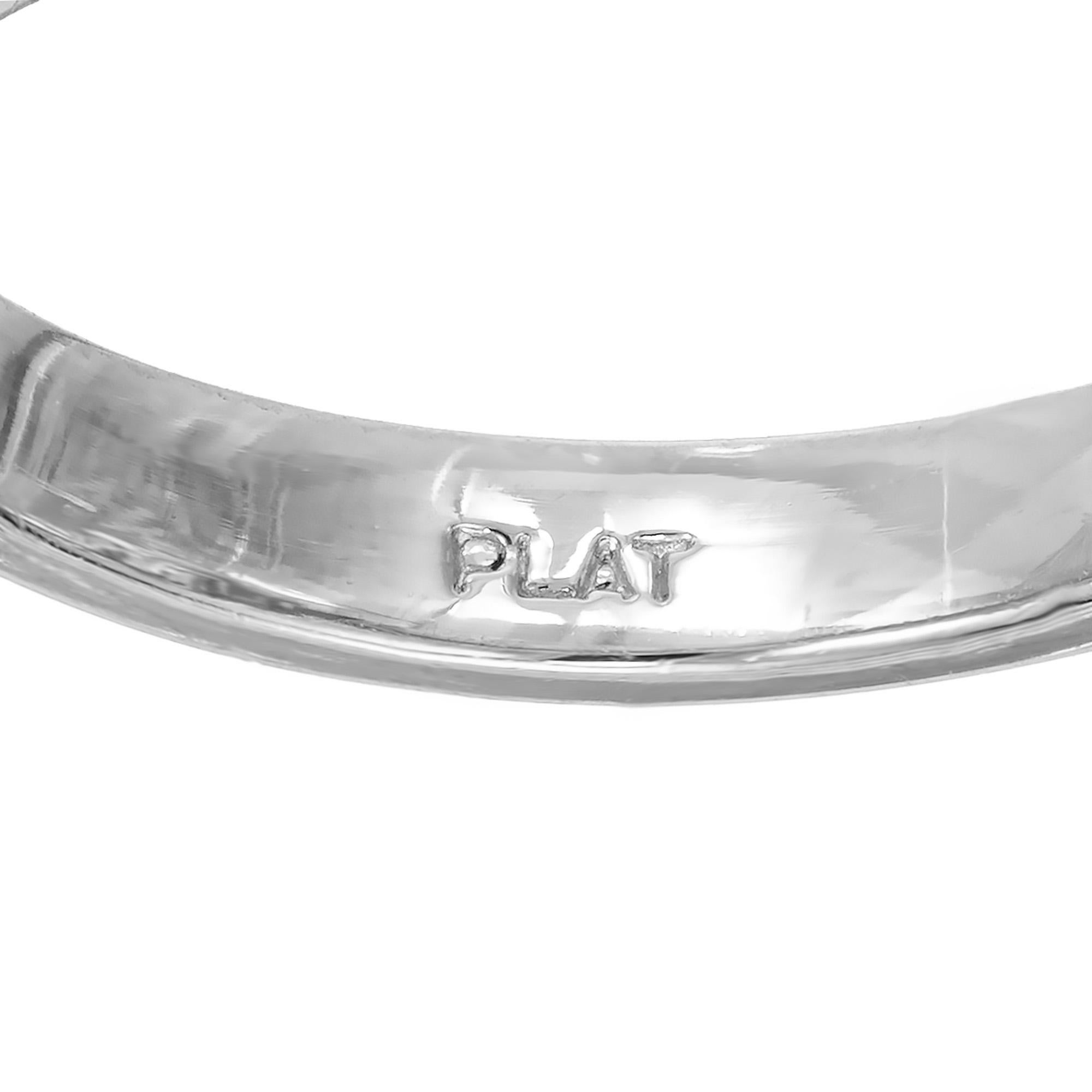 Women's Peter Suchy GIA 2.41 Carat Diamond Platinum Three-Stone Engagement Ring For Sale