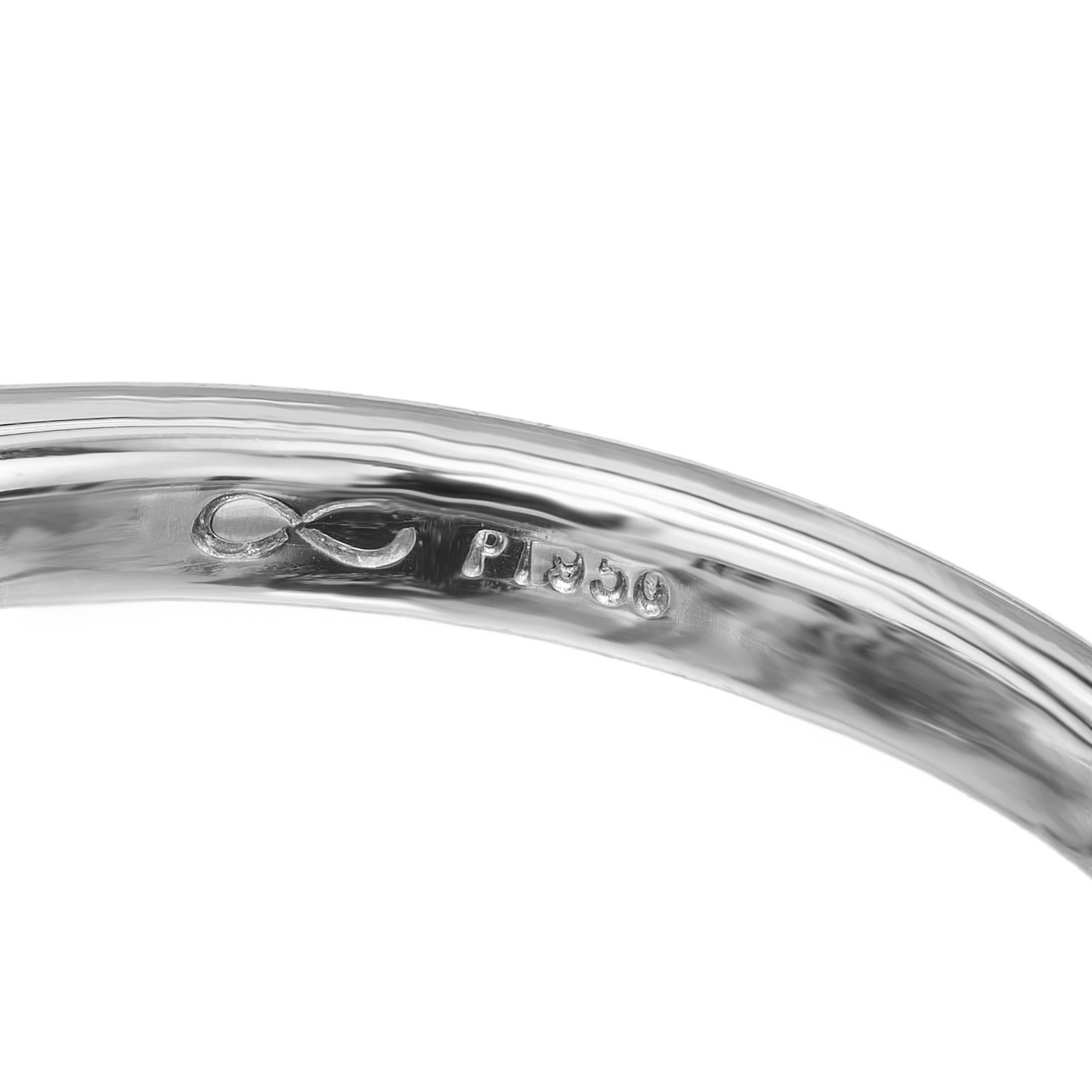 Peter Suchy GIA 2.59 Carat Octogonal Tsavorite Garnet Diamond Engagement Ring For Sale 2