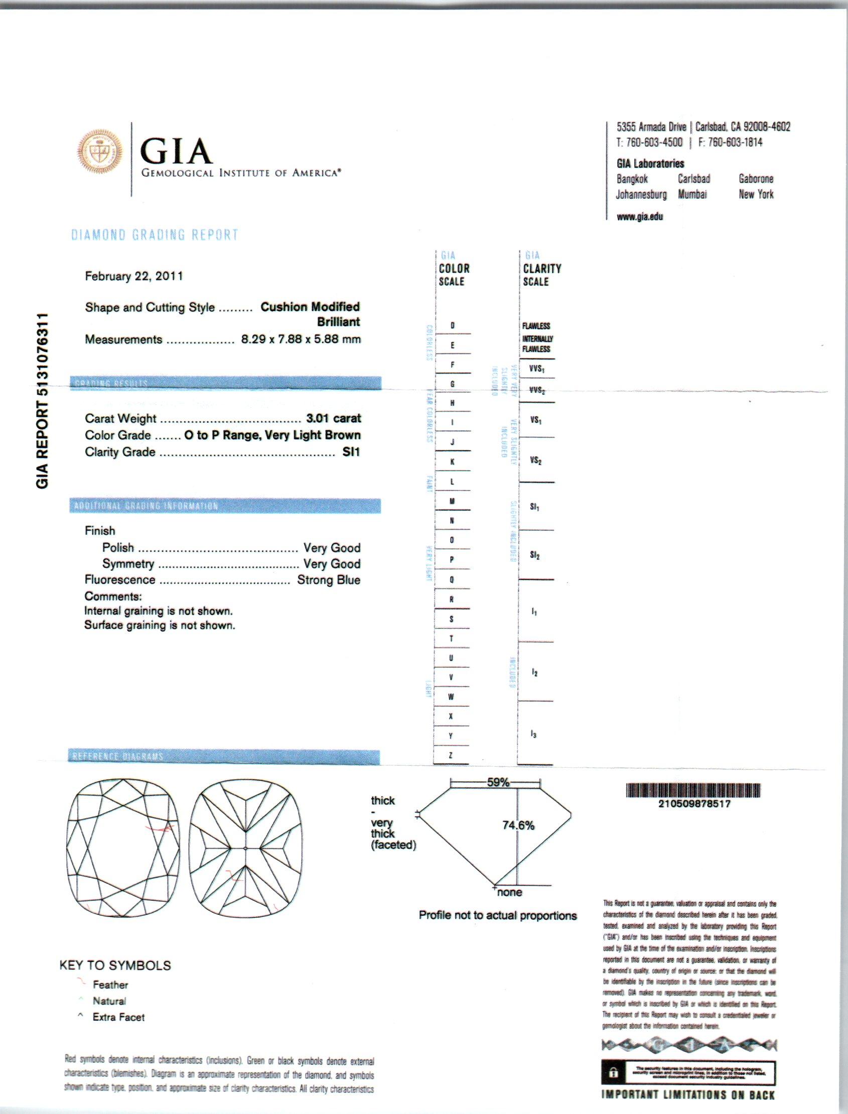 Peter Suchy GIA 3.01 Carat Diamond Rose Gold Three-Stone Engagment Ring In New Condition For Sale In Stamford, CT