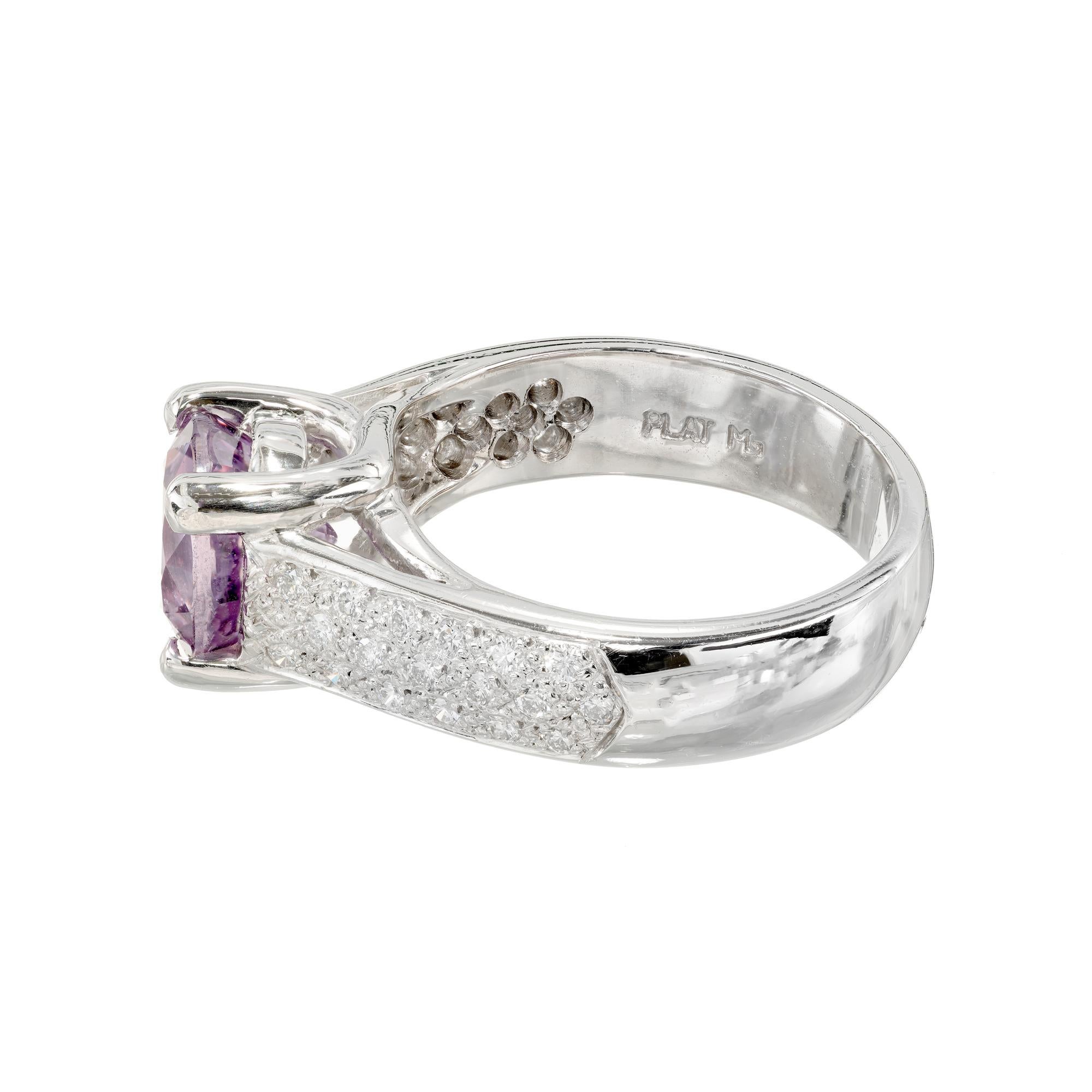engagement rings with purple accents