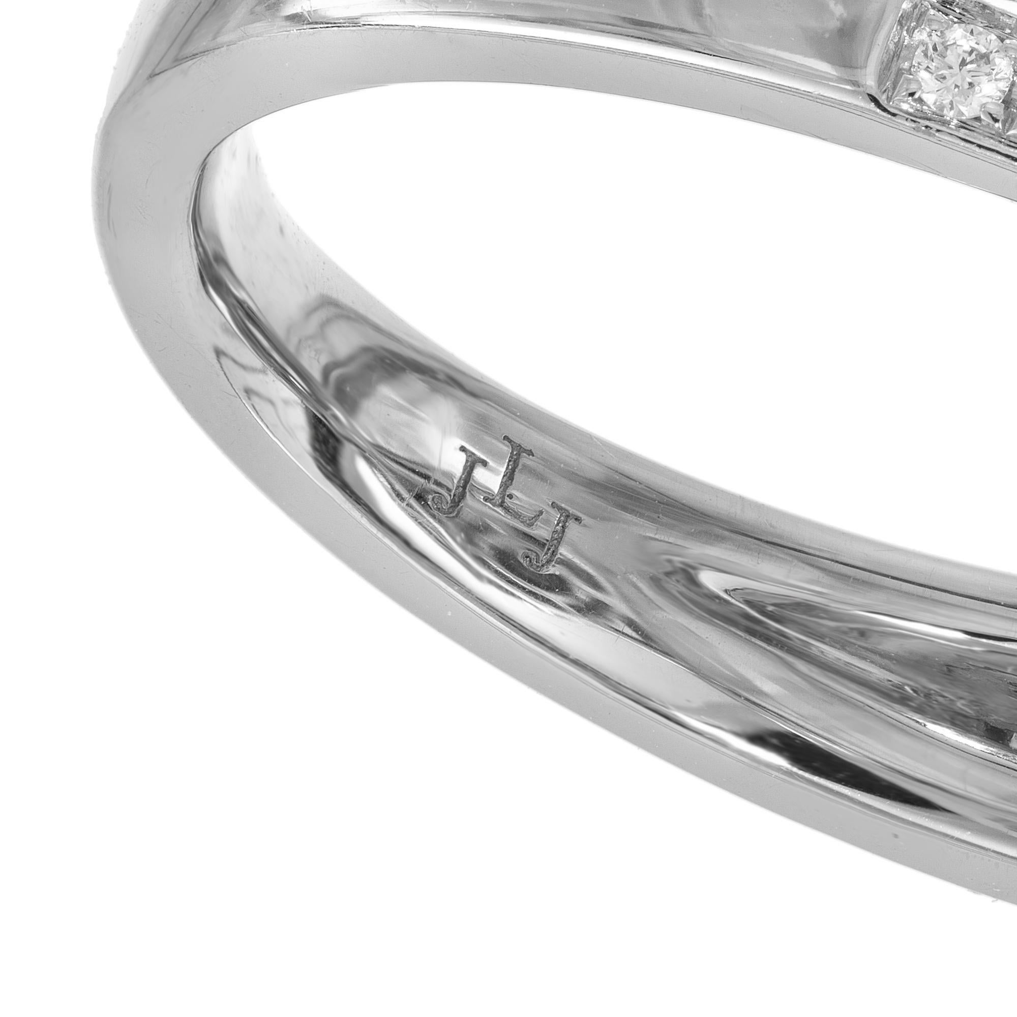 Peter Suchy, bague de fiançailles en or avec saphir bleu ovale de 6,50 carats certifié GIA et diamants en vente 3