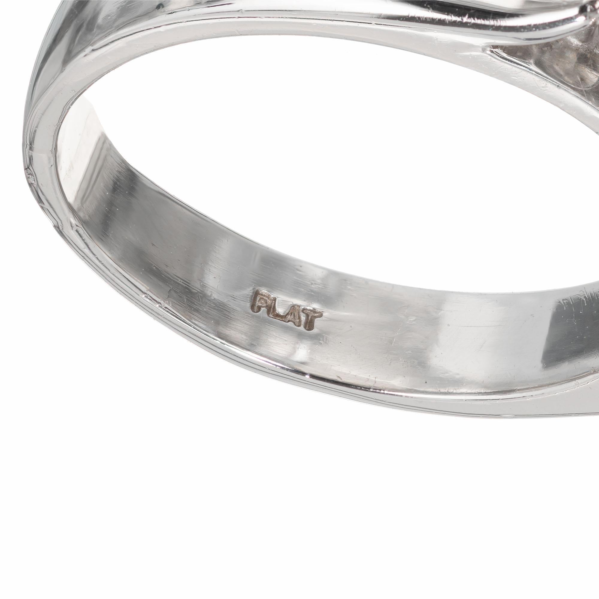 Peter Suchy GIA 8.95 Carat Blue Sapphire Diamond Platinum Engagement Ring For Sale 1