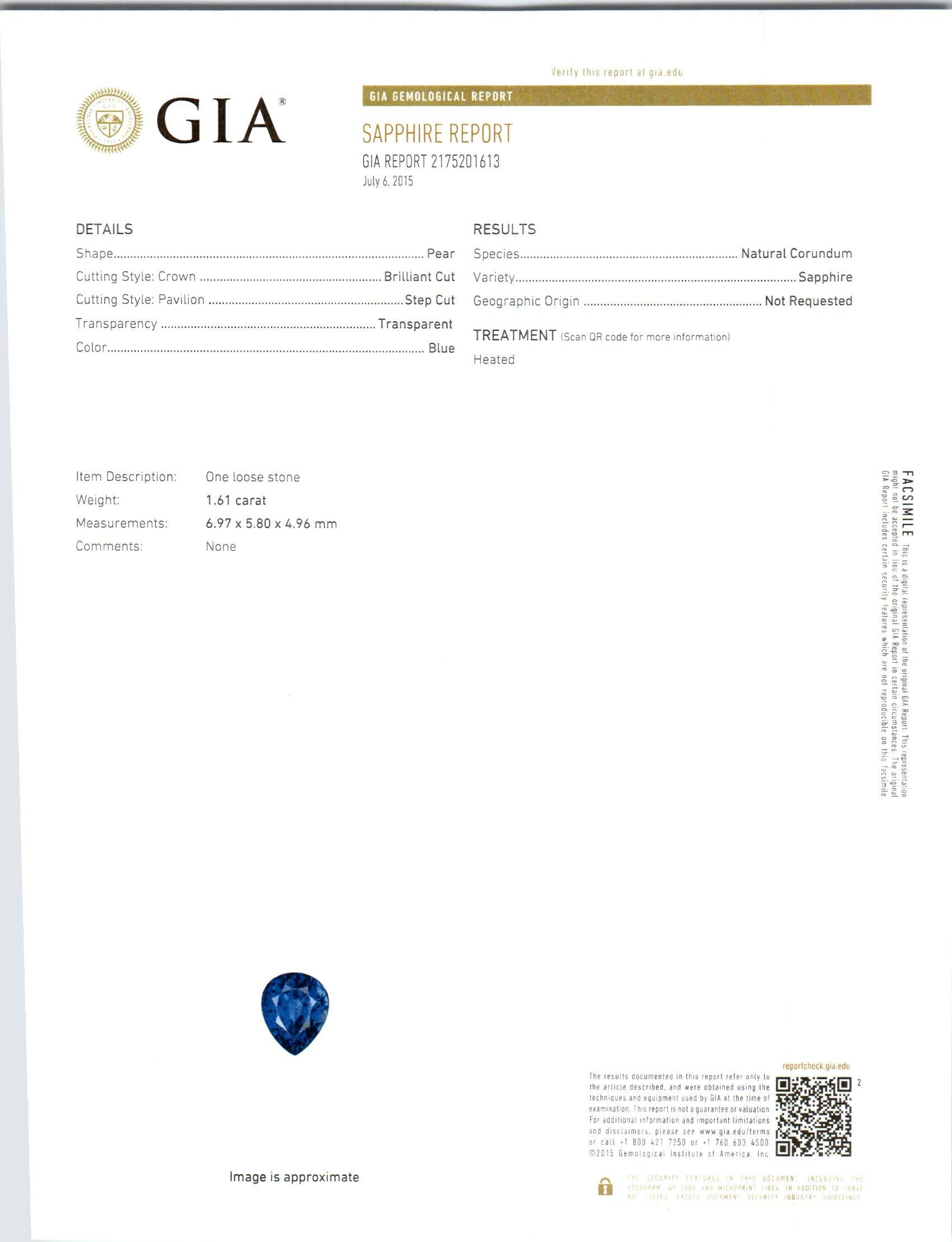 Weißgold-Ohrhänger mit GIA-Zertifikat 2,81 Karat Saphir und Diamant von Peter Suchy im Zustand „Neu“ im Angebot in Stamford, CT