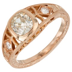 Peter Suchy Bague en or avec diamants de 1,00 carat certifié GIA  Bague de style bague