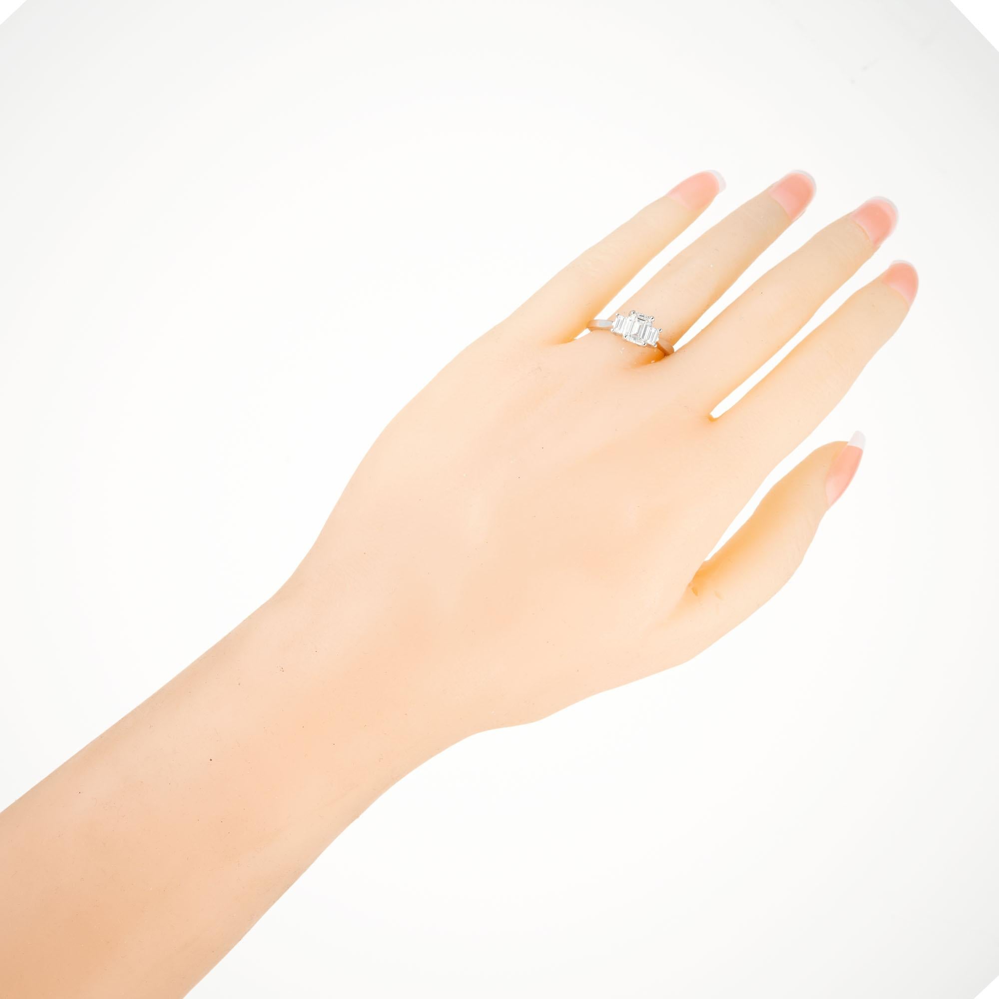 Peter Suchy GIA Certified 1.04 Carat Diamond Platinum Engagement Ring 1