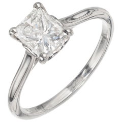 Peter Suchy Anello di fidanzamento solitario in platino con diamante certificato GIA da 1.04 carati