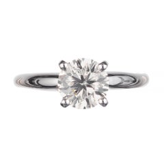 Peter Suchy Anello di fidanzamento solitario in platino con diamante certificato GIA da 1.05 carati