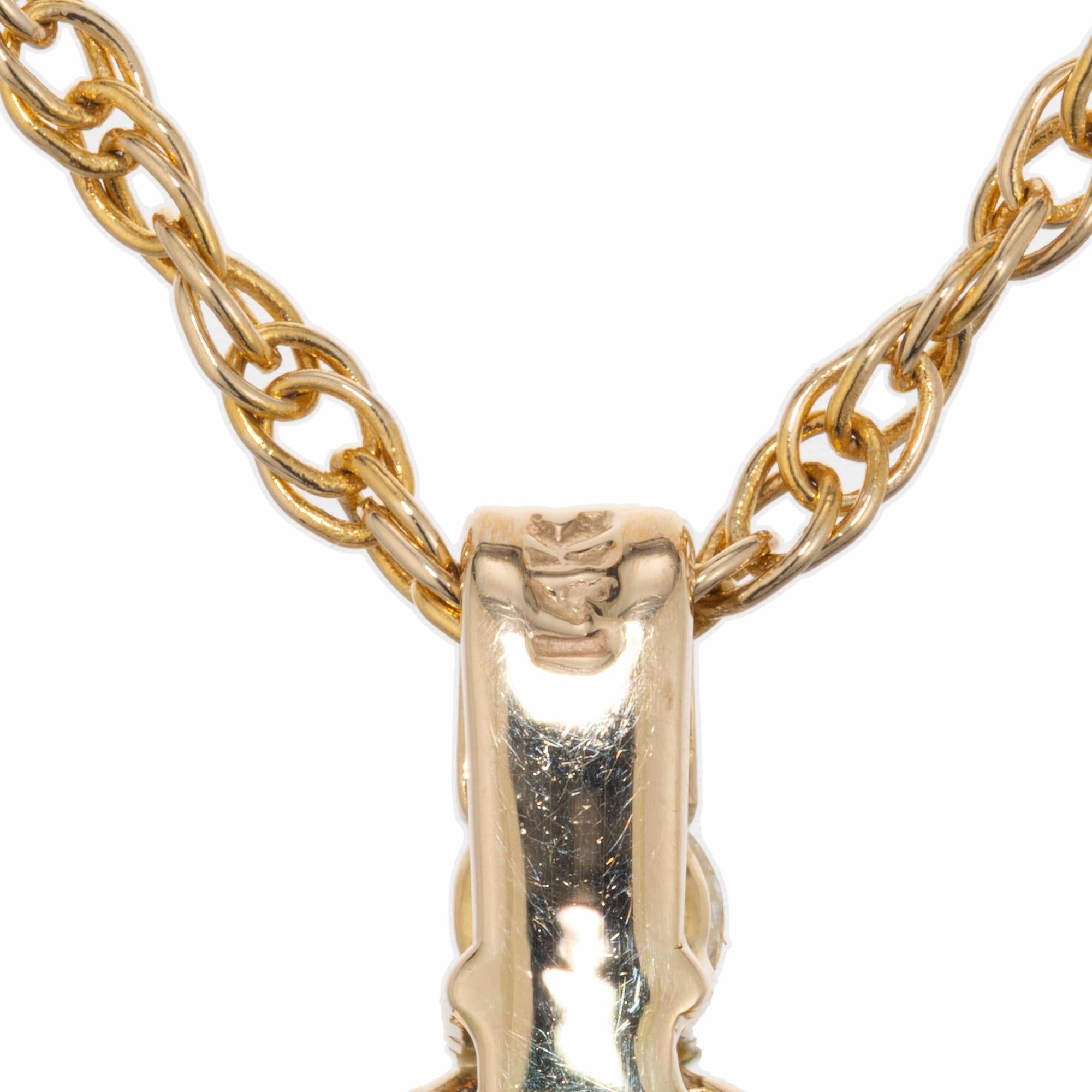 Halskette mit GIA-zertifiziertem 1.08 Karat Smaragd-Diamant-Gold-Anhänger von Peter Suchy im Angebot 2