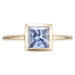 Peter Suchy GIA Certified 1.08 Carat Sapphire Yellow Gold Solitaire Ring